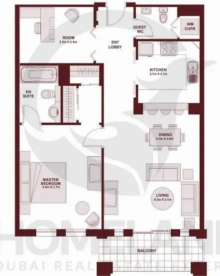 Luxury 2Br Apartment With Full Burj Khalifa View 2-Min Walk To Dubai Mall